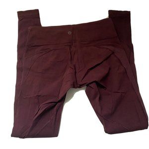 LULULEMON long exercise pants - Size 6 - Women's - burgandy merlot purple red